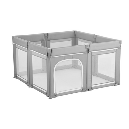 Start2Finish VEVOR baby playpen with foldable design, breathable mesh, zippered door, indoor outdoor toddler activity center for 6-24 months.