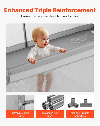 Start2Finish baby playpen with soft mesh sides, large size, zippered door, and ocean balls for safe indoor and outdoor toddler play.