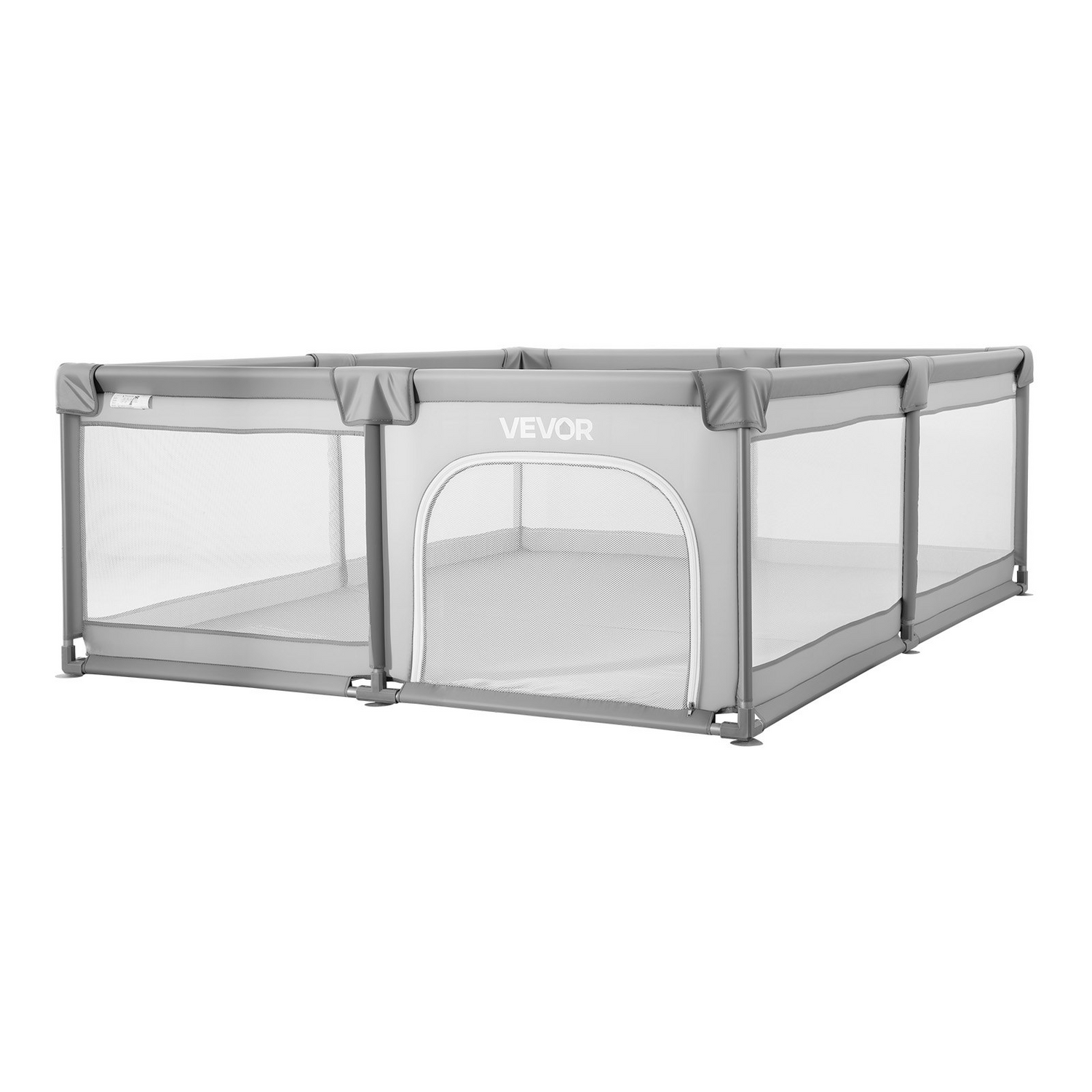 Start2Finish baby playpen with soft mesh sides, zippered door, and ocean balls, designed for safe indoor and outdoor toddler play.