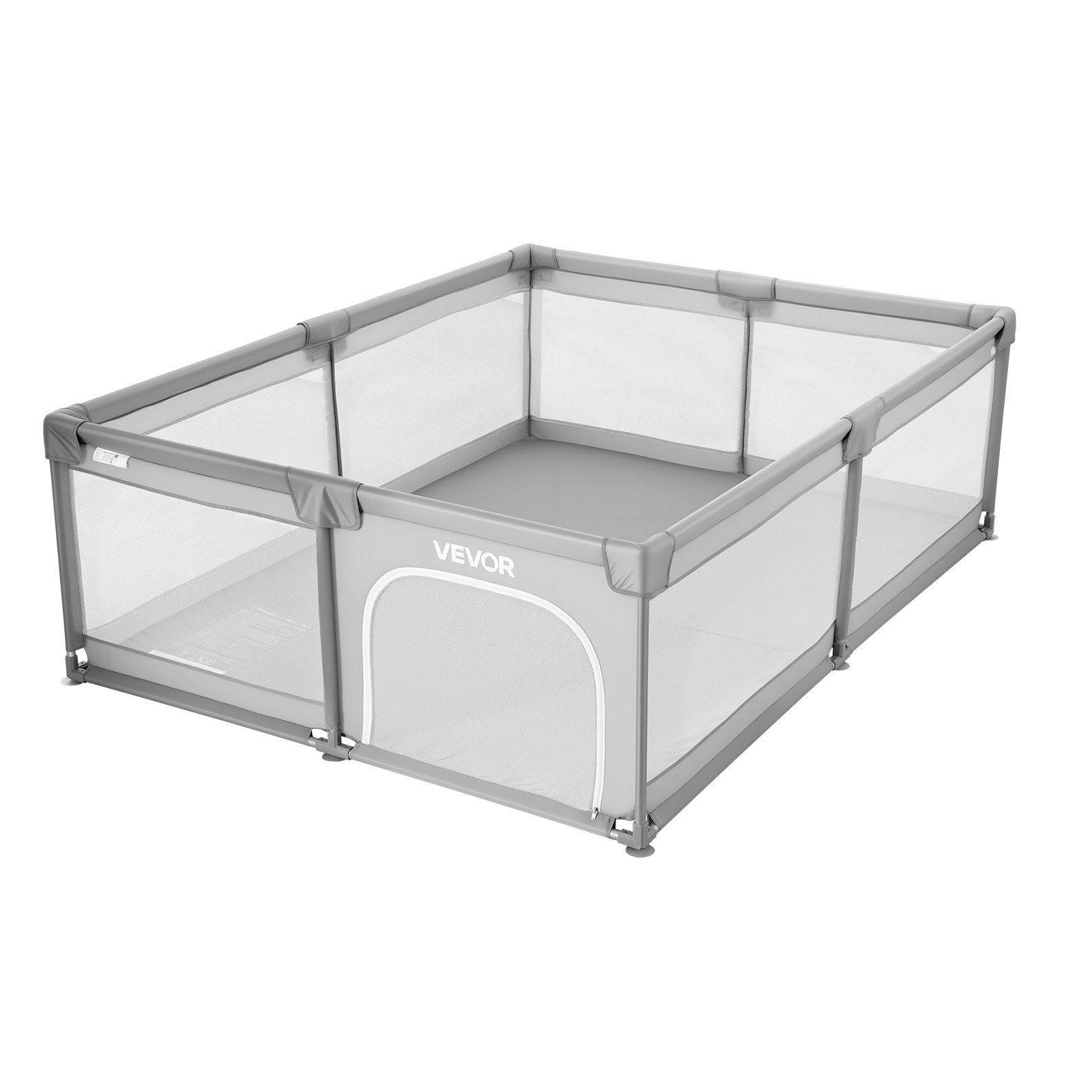 Start2Finish VEVOR baby playpen with zippered door, breathable mesh, ocean balls, and soft safety fencing for indoor and outdoor use.