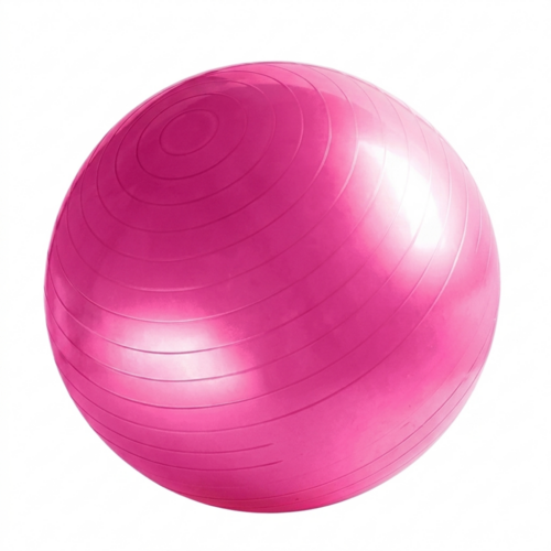 Yellow Pandora yoga ball for home exercise, fitness, and yoga practice, made of durable, burst-resistant material.