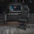 Black X40 Gaming Racing Chair by Start2Finish with ergonomic design and adjustable armrests for comfortable gaming and work sessions.