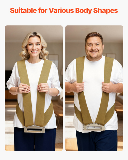 Start2Finish VEVOR moving straps for lifting furniture and appliances, supports up to 1000 lbs with adjustable harness straps.