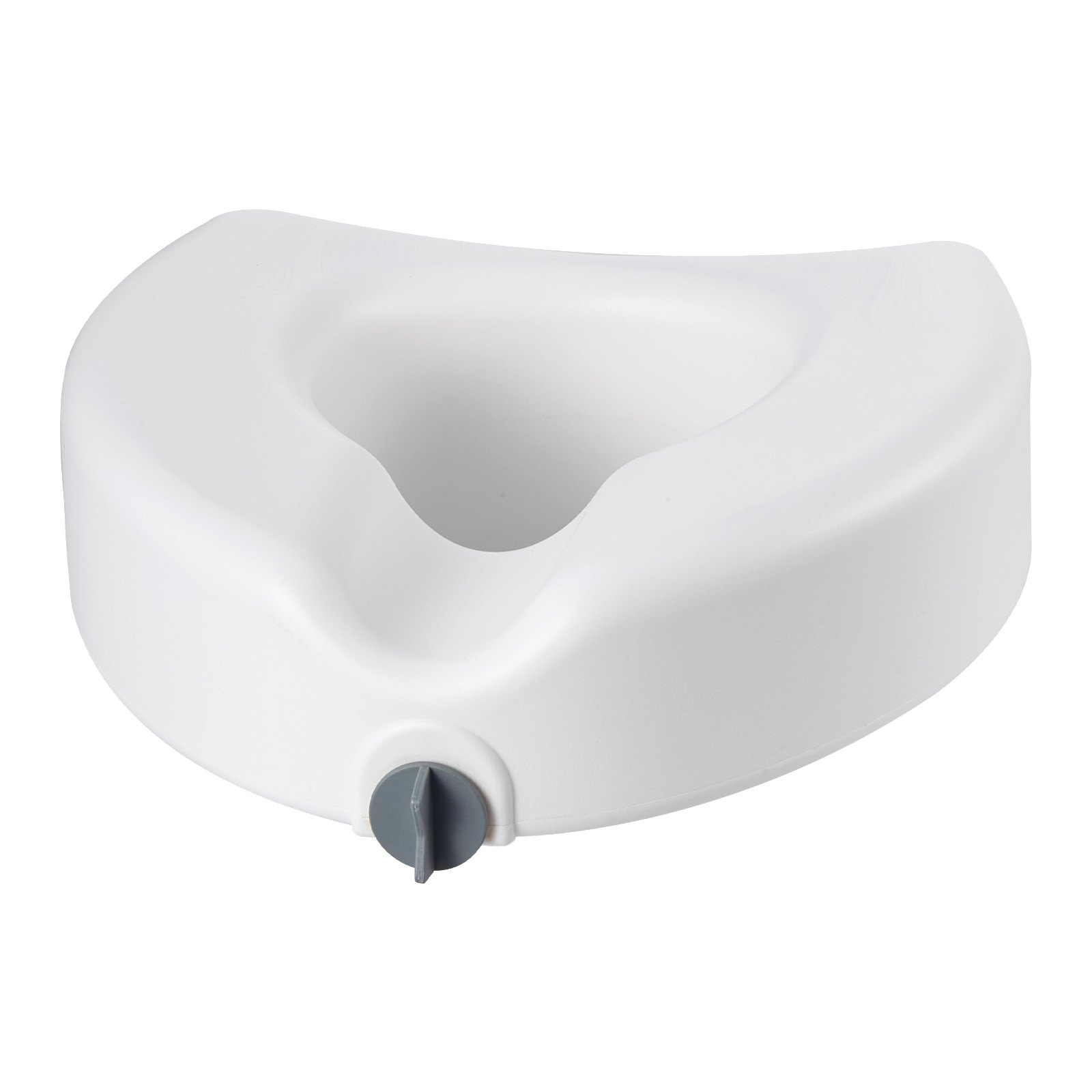 Start2Finish VEVOR raised toilet seat with 5-inch lift, large opening, supports 350 lbs, fits elongated and round bowls for seniors.