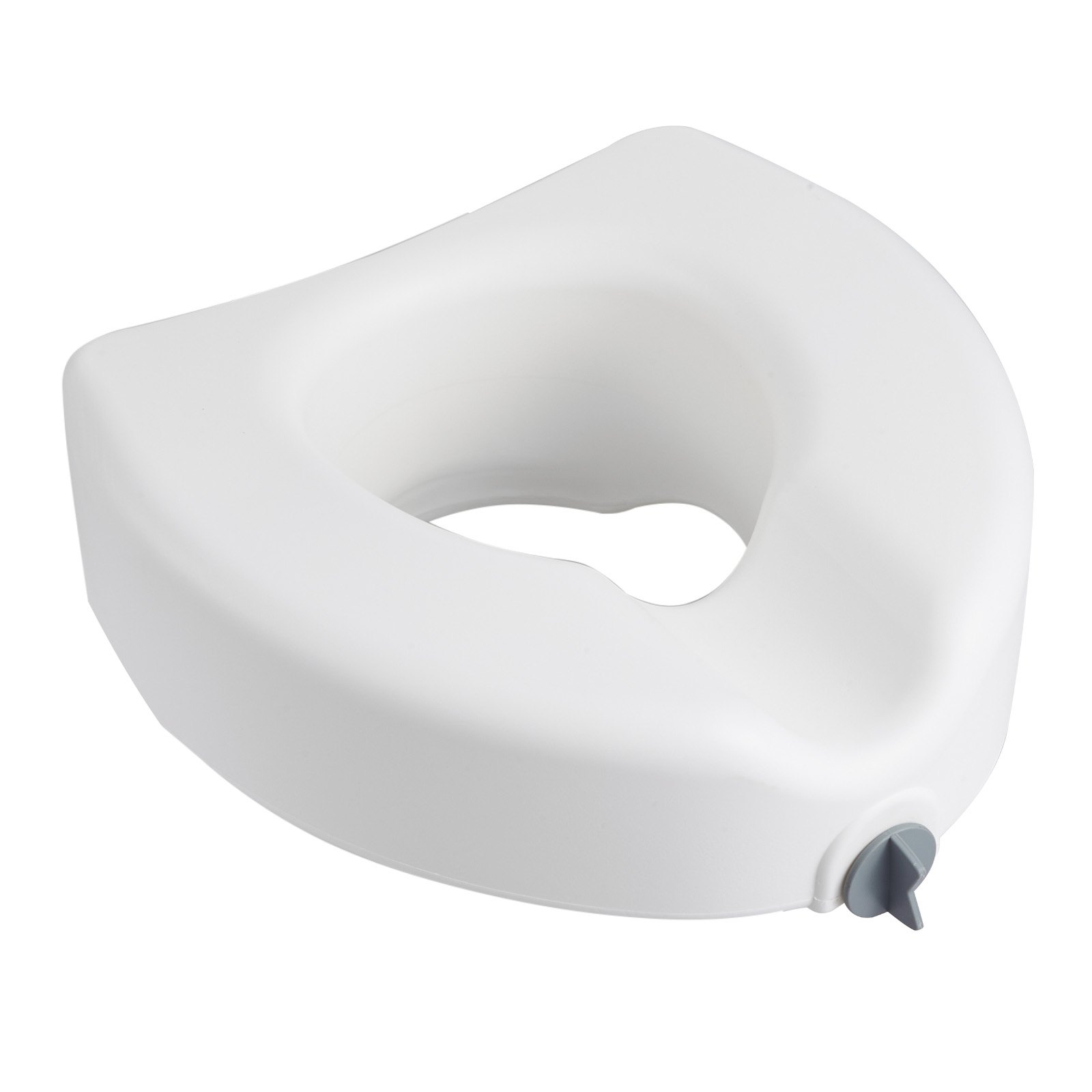 Start2Finish VEVOR raised toilet seat with 5-inch lift, large opening, supports 350 lbs, fits elongated and round bowls for seniors.
