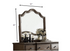 Distressed grey finish beveled wall mirror by Jade, featuring a rectangular furniture-style design with a textured frame.