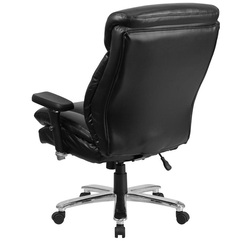 Start2Finish black office chair with lumbar knob, heavy-duty 400 lb. weight capacity, designed for big and tall users.