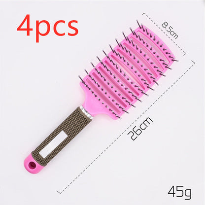 CJDropshipping anti-knot hairbrush for women, detangler brush with ergonomic handle, suitable for smooth, tangle-free hair.