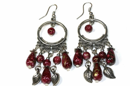 Silver Hestia Flow or Flair versatile dangler earrings with elegant, flowing design and dangling elements for stylish wear.