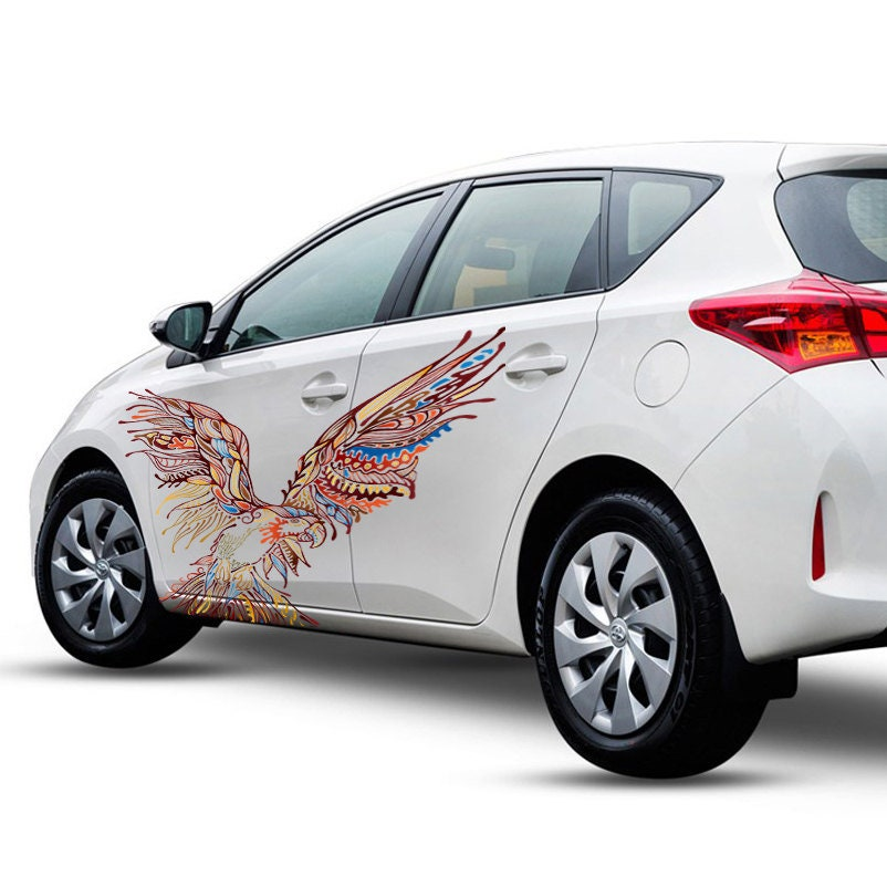 Custom Start2Finish automotive vinyl sticker featuring a body decor logo graphic for car doors, bumpers, and trucks.