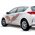 Custom Start2Finish automotive vinyl sticker featuring a body decor logo graphic for car doors, bumpers, and trucks.