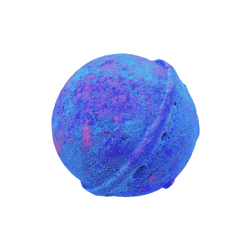 Colorful birthday cake-themed bath bomb from Start2Finish for relaxing bath and body skincare.