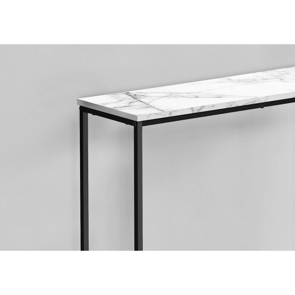 Start2Finish white narrow accent console table ideal for entryway, living room, or bedroom with sleek design and versatile use