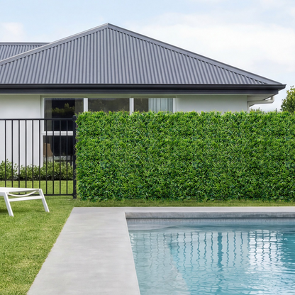 Start2Finish VEVOR artificial plant wall panels, 12 green boxwood panels for garden, wedding decor, or outdoor privacy fencing.