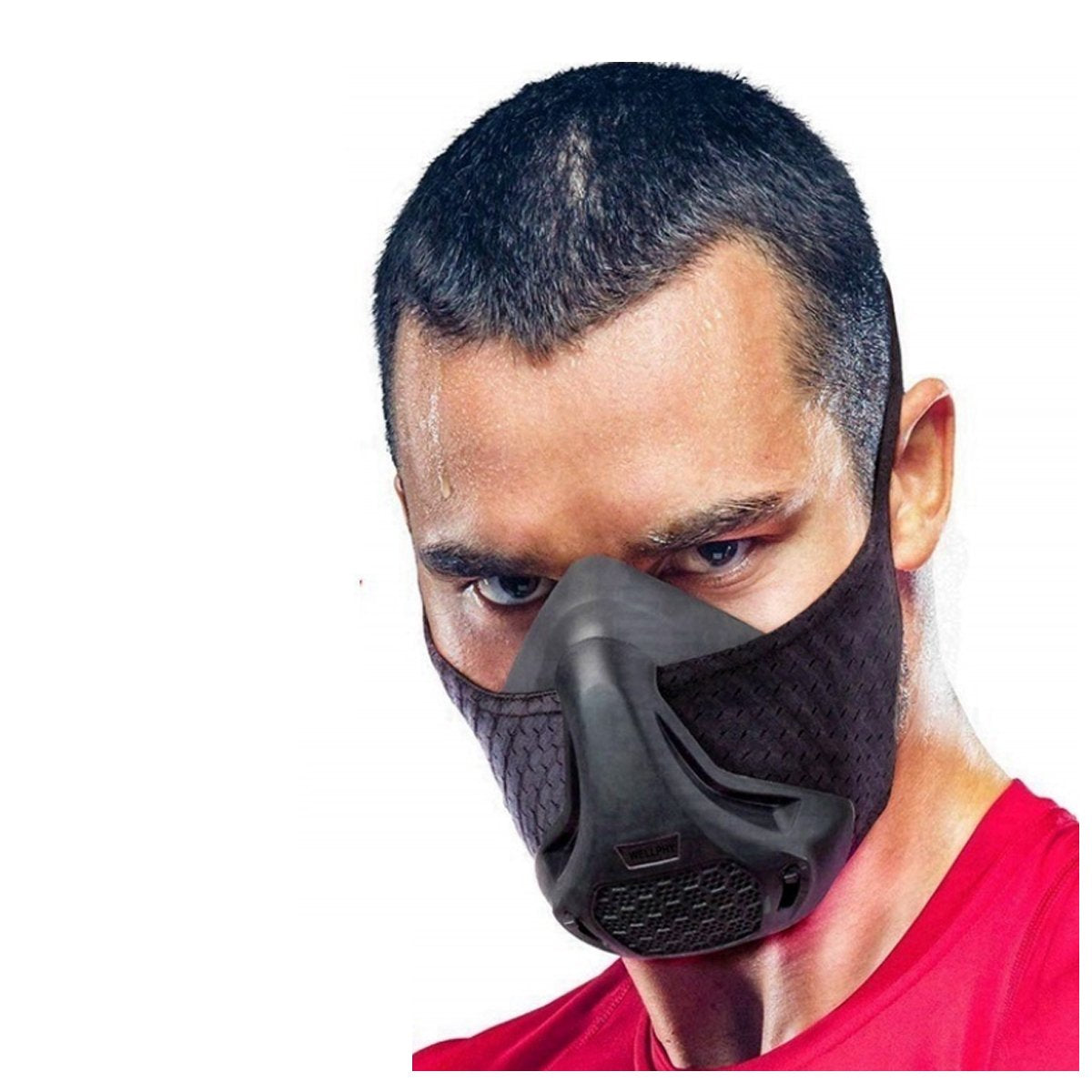 Salmon Lucky Elevation Resistance Training Cardio Sports Mask, tech accessory with adjustable straps and breathable fabric.