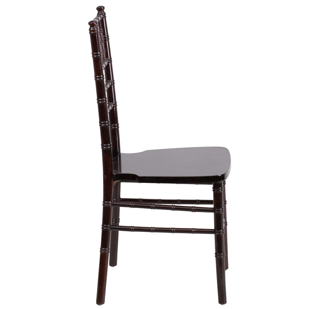 Walnut wood Chiavari chair with a classic design, featuring a sturdy frame and elegant craftsmanship for stylish furniture use.