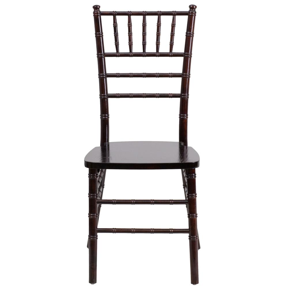 Walnut wood Chiavari chair by Start2Finish, showcasing elegant curved backrest and sturdy frame for classic furniture style.