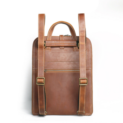 Start2Finish Sachi leather backpack for women, small stylish accessory with adjustable straps and top handle.