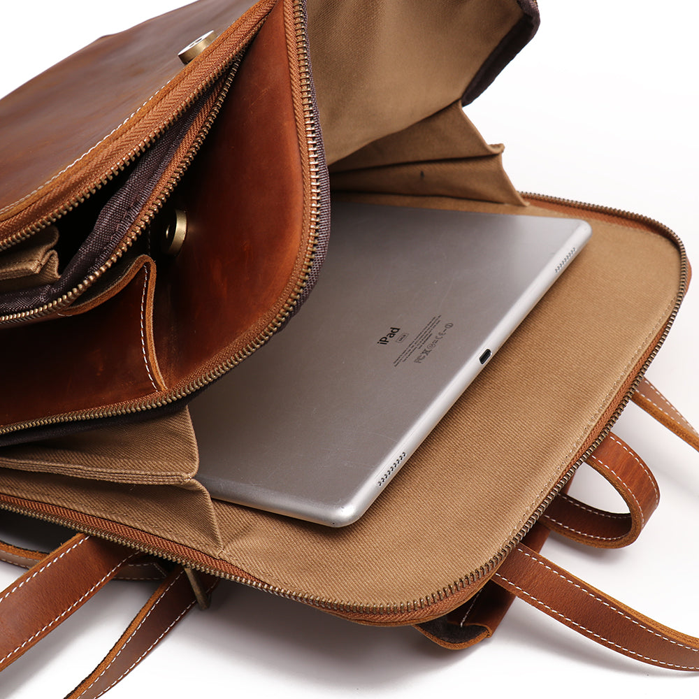 Start2Finish Sachi leather backpack for women, small brown leather accessory with adjustable straps and compact design.