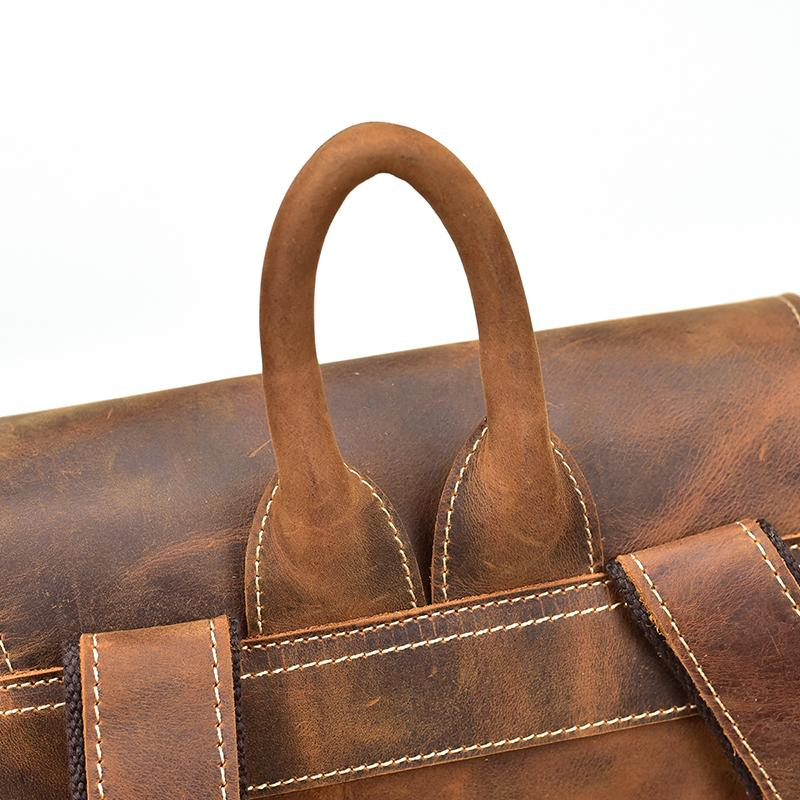 Start2Finish Hagen vintage leather backpack with adjustable straps and classic design, ideal for stylish accessories.