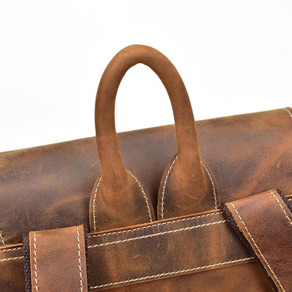 Start2Finish Hagen vintage leather backpack with adjustable straps and classic design, ideal for stylish accessories.