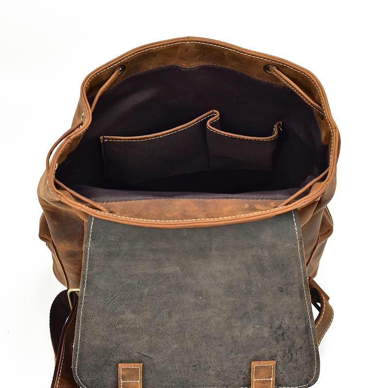 Vintage leather Hagen backpack by Start2Finish with adjustable straps and spacious main compartment, stylish accessories for everyday use.