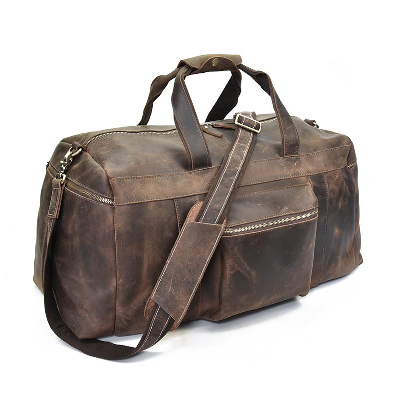 Start2Finish Colden Duffle Bag with large capacity leather design, ideal for weekend trips and travel accessories