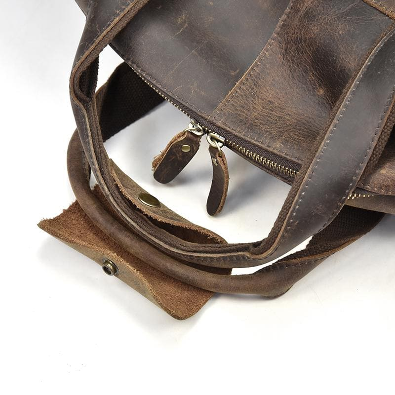 Start2Finish Colden Duffle Bag, large capacity leather weekender with sturdy handles and spacious interior for travel accessories.
