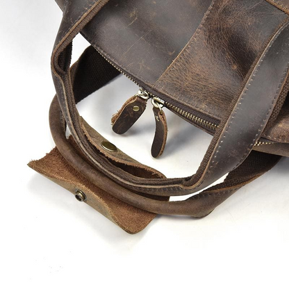Start2Finish Colden Duffle Bag, large capacity leather weekender with sturdy handles and spacious interior for travel accessories.