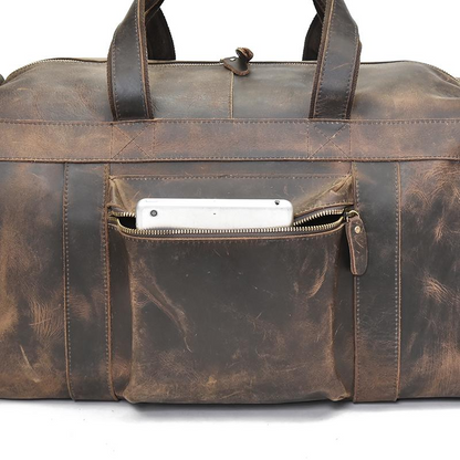 Start2Finish Colden Duffle Bag with large leather capacity, stylish weekender accessories for travel and short trips