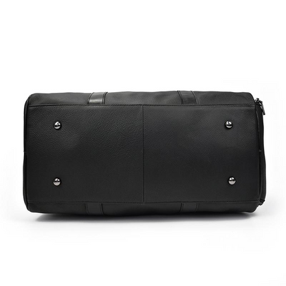 Start2Finish Endre Weekender vintage leather duffle bag with handles and adjustable strap, stylish accessories for travel and weekend trips.