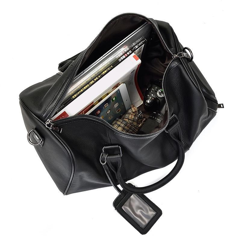 Vintage leather duffle bag from Start2Finish&