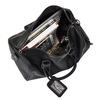 Vintage leather duffle bag from Start2Finish&