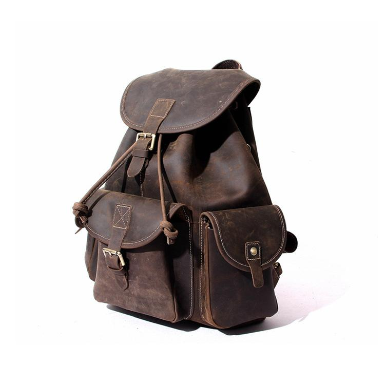 Genuine leather Asmund Backpack by Start2Finish, stylish rucksack with adjustable straps and spacious main compartment.