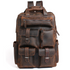 Handmade genuine leather Shelby Backpack by Start2Finish, featuring a stylish accessory design with adjustable straps and a spacious interior.