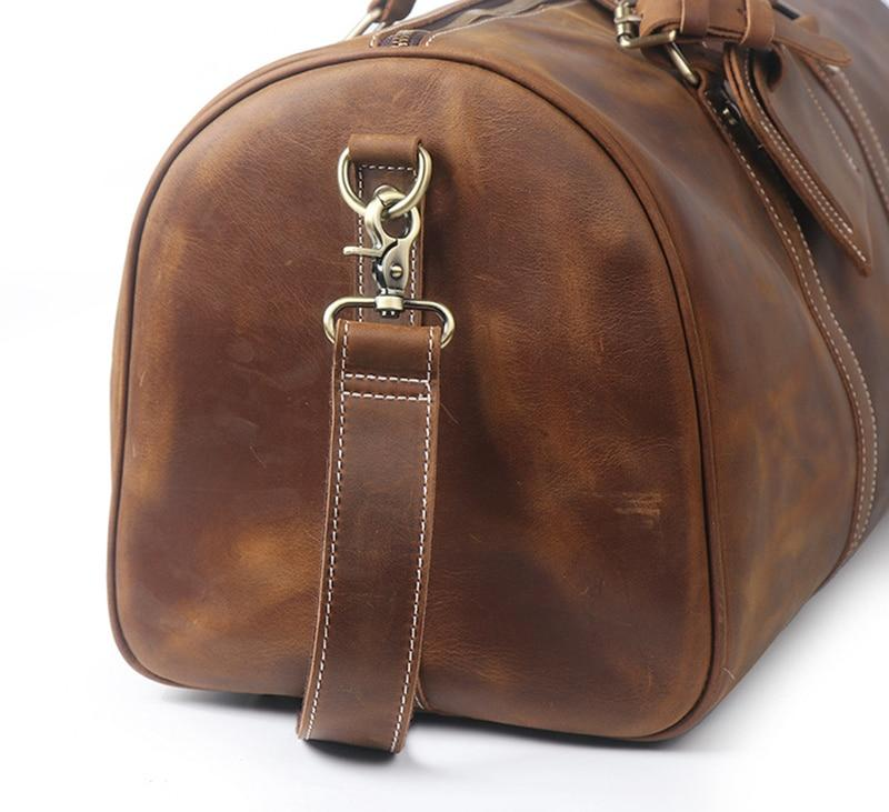 Large leather duffle bag from Start2Finish&