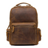 Start2Finish The Langley vintage leather backpack, genuine leather accessories with adjustable straps and multiple compartments.