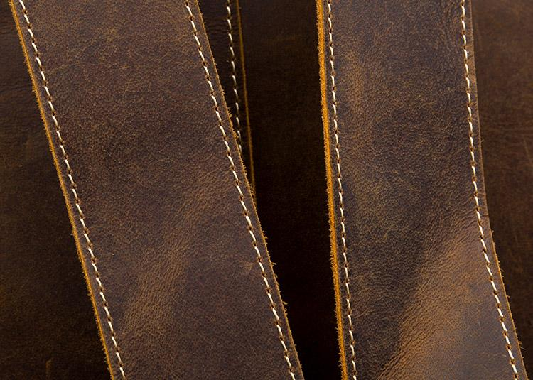 Start2Finish The Langley Vintage Leather Backpack, genuine leather accessories with adjustable straps and classic design.