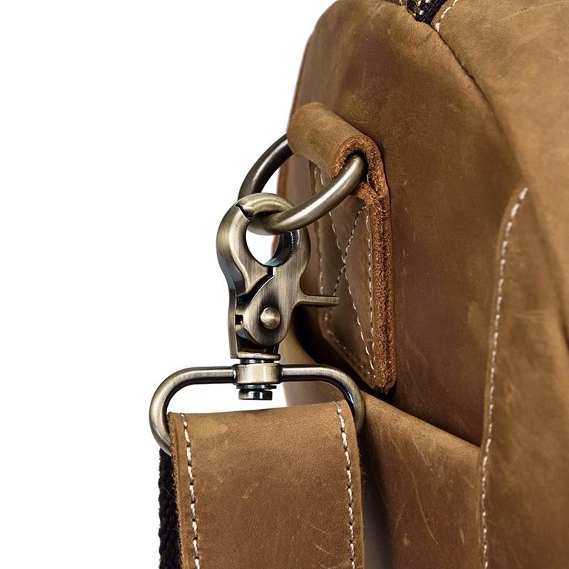 Handmade leather duffle bag from Start2Finish&