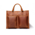 Start2Finish Dagmar leather briefcase featuring vintage brown leather, a classic messenger bag with a sturdy handle and adjustable strap.