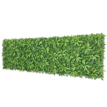 Start2Finish artificial boxwood plant wall panel, 40x120 inches, green fake grass screen for garden, backyard, or wedding decor.