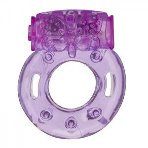 Start2Finish Cloud 9 Pleasure Tickler 1 Speed Ring in purple, a compact adult product with a textured surface for enhanced sensation.