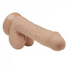 Start2Finish Cloud 9 Platinum silicone 7-inch brown dong with bonus rings, realistic adult pleasure product for intimate use.