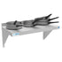 Stainless-steel 12x24-inch heavy-duty wall shelf by Violet Blackhaw, ideal for food and beverage storage in commercial kitchens.