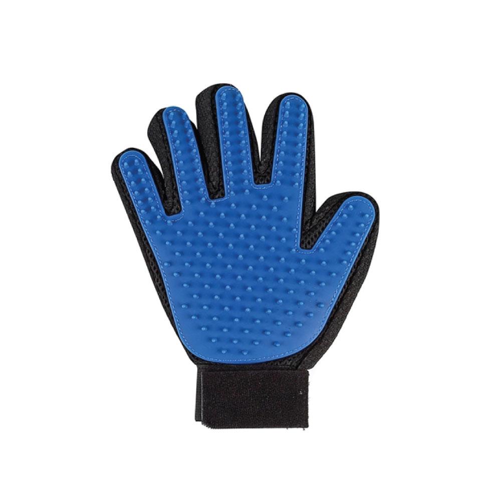 Ozdingo 2-in-1 pet grooming glove for dogs and cats, featuring deshedding and massage functions on a right-hand mitt.