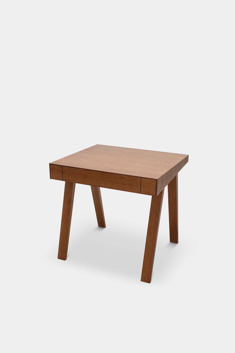 Aquamarine Poppy 4.9 desk, a modern brown furniture piece with a sleek design, suitable for home or office workspace.