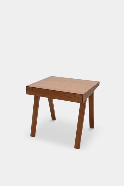 Aquamarine Poppy 4.9 desk, a modern brown furniture piece with a sleek design, suitable for home or office workspace.