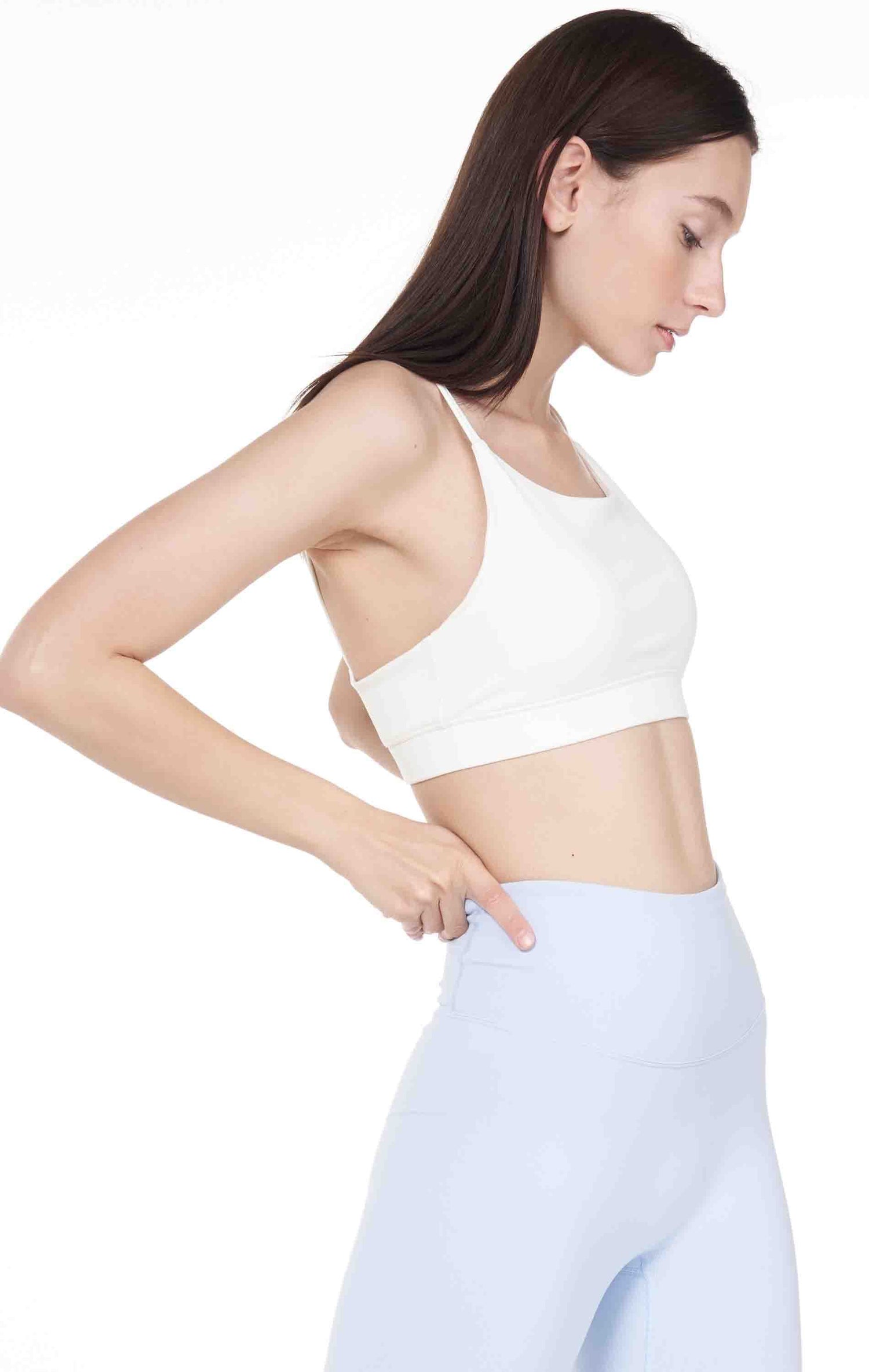 Lemon Molly Cammie Cloudlux Bra in stone grey, women&