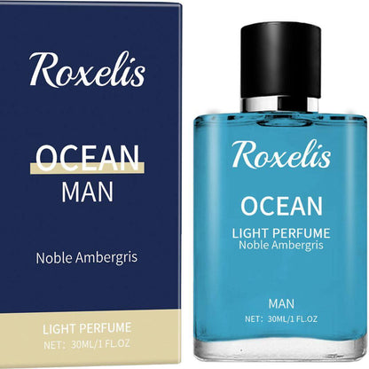 Carmine Juneberry Ocean Men Light Perfume bottle with sleek bodycare design and ocean-inspired branding.