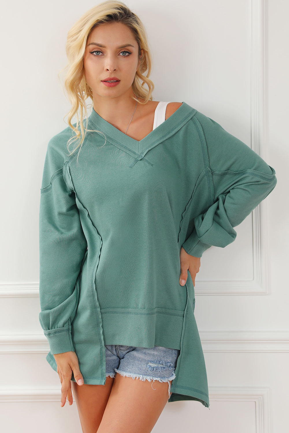 Elegant Start2Finish blouse with matching accessories, featuring a stylish design and comfortable fit for versatile wear.